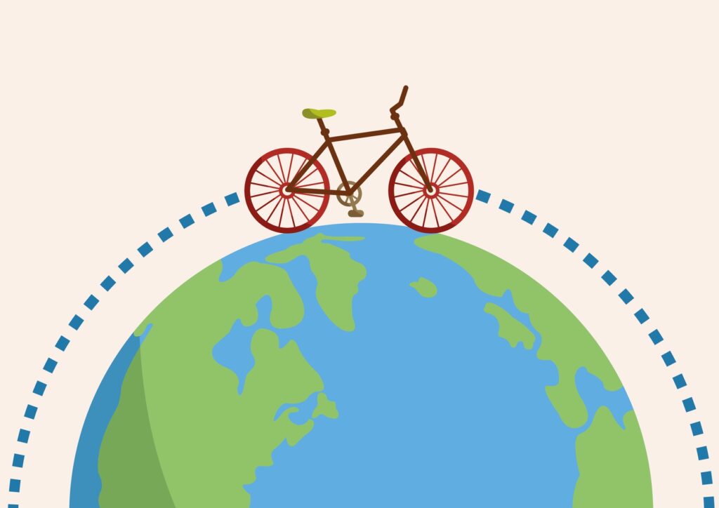 cykel jorden rundt