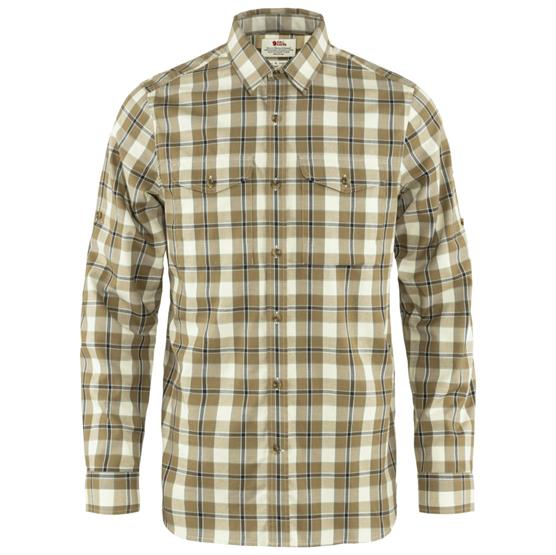 Fjällräven Singi Flannel Shirt L/S Mens, Buckwheat Brown / Green