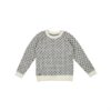 Fuza Wool Alma Sweater Round Neck, Coal