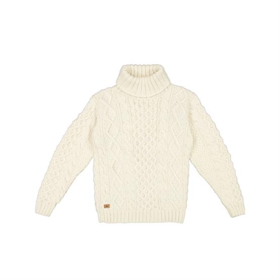 Fuza Wool Princess Sweater, White