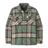 Patagonia Ins. Cotton MW Fjord Flannel Shirt, Forestry / Green