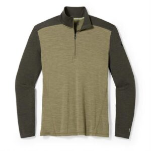Smartwool Mens Thermal Merino Base Layer 1/4 Zip, North Woods