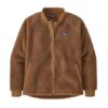 Patagonia Womens Recycled Sherpa Bomber Jacket, Nest Brown