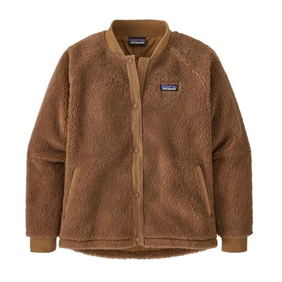 Patagonia Womens Recycled Sherpa Bomber Jacket, Nest Brown