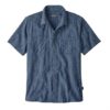 Patagonia Mens Back Step Shirt, Trails / Stone Blue