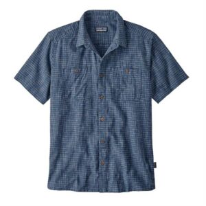 Patagonia Mens Back Step Shirt, Trails / Stone Blue