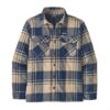 Patagonia Mens Ins. Cotton MW Fjord Flannel Shirt, Live Oak / Oar Tan