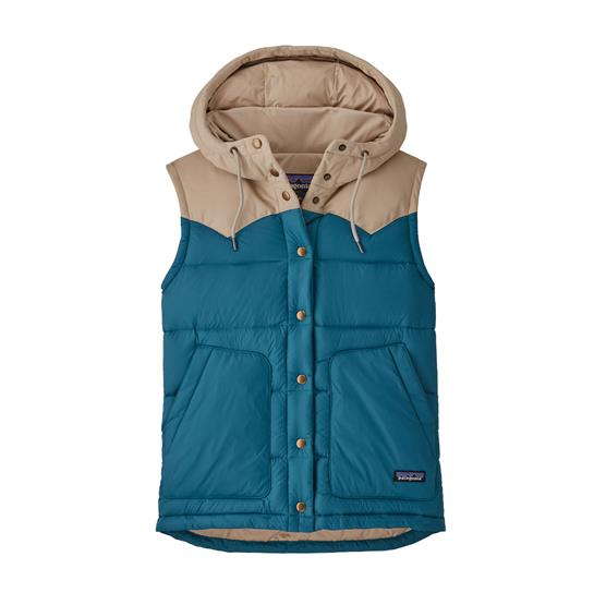 Patagonia Womens Bivy Hooded Vest, Wavy Blue