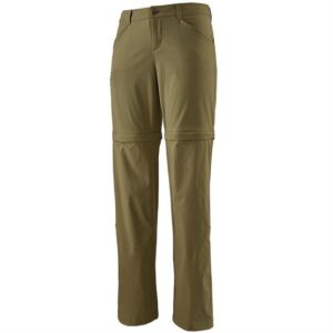 Patagonia Womens Quandary Convertible Pants, Fatigue Green