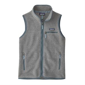 Patagonia Womens Retro Pile Vest, Salt Grey / Light Plume Grey