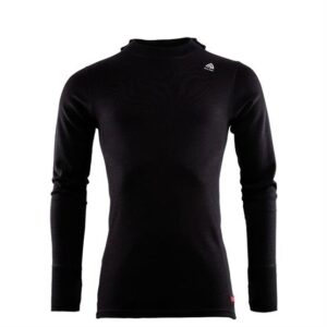 Aclima WarmWool Hoodsweater Mens, Jet Black