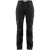 Fjällräven Kaipak Trousers Curved Womens, Black