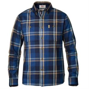 Fjällräven Kiruna Heavy Twill Shirt L/S Mens, Navy