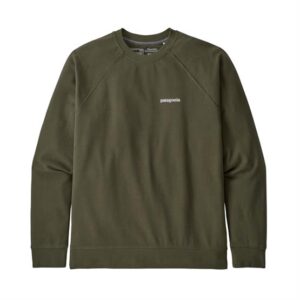 Patagonia Mens P-6 Logo Organic Crew Sweatshirt, Basin Green