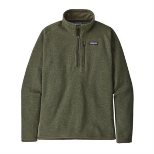 Patagonia Mens Better Sweater 1/4 Zip, Industrial Green