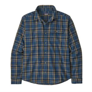 Patagonia Mens L/S CiC LW Fjord Flannel Shirt, Major / Tidepool Blue