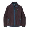 Patagonia Mens Retro Pile Jacket, Obsidian Plum