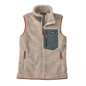 Patagonia Womens Classic Retro-X Vest, Natural / Nouveau Green