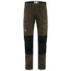 Fjällräven Vidda Pro Trousers Mens, Dark Olive / Black