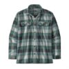 Patagonia Mens L/S Organic Cotton MW Fjord Flannel Shirt, Guides / Nouveau Green