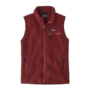 Patagonia Womens Retro Pile Vest, Carmine Red