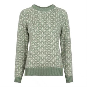 Fuza Wool Ladies Alma Sweater Round Neck, Dusty