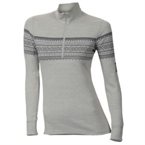 Aclima DesignWool Marius Mock Neck w. Zip Womens, Gräfjell