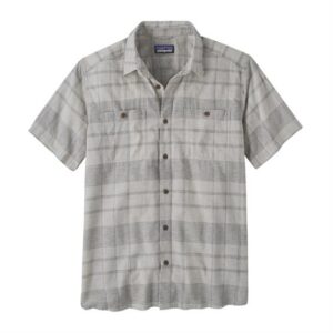 Patagonia Mens Back Step Shirt, Shore Plaid / Salt Grey