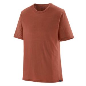 Patagonia Mens Cap Cool Merino Blend Shirt, Burl Red